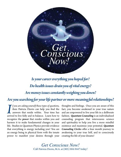 Marketing flyer created for Quantum Counseling, a client of SB Creative Content